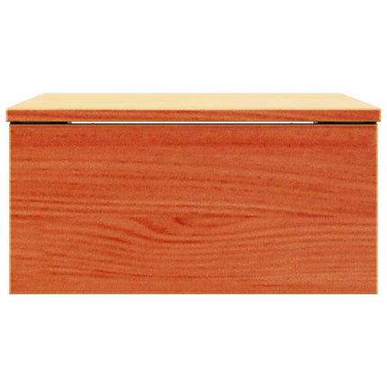 Sängbord med låda 2 pcs Vaxbrun 37 x 35 x 18,5 cm Massiv furu