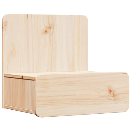 Sängbord med låda 2 pcs Brun 44 x 32,5 x 40 cm Massiv furu