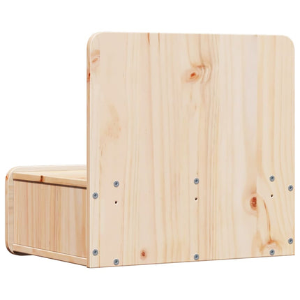 Sängbord med låda 2 pcs Brun 44 x 32,5 x 40 cm Massiv furu