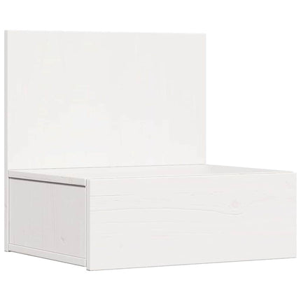 Sängbord 2 st Vit 42 x 32,5 x 40 cm Massiv furu
