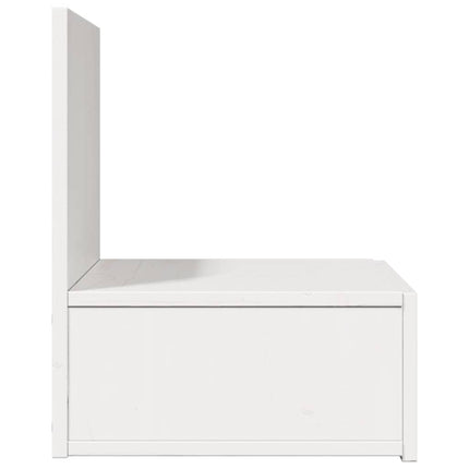 Sängbord med låda 2 pcs Vit 42 x 32,5 x 40 cm Massiv furu