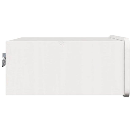 Sängbord med låda Vit 39 x 34 x 16,5 cm Massiv furu