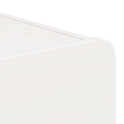 Sängbord 2 st Vit 39 x 34 x 16,5 cm Massiv furu