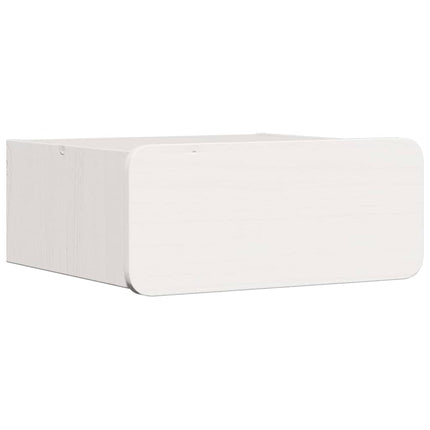 Sängbord 2 st Vit 39 x 34 x 16,5 cm Massiv furu
