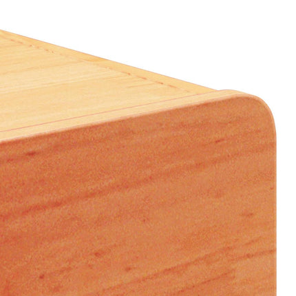 Sängbord med låda 2 pcs Vaxbrun 39 x 34 x 16,5 cm Massiv furu