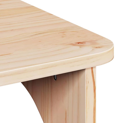 Kaffeebord Naturfärg 80 x 50 x 31 cm Massiv furu