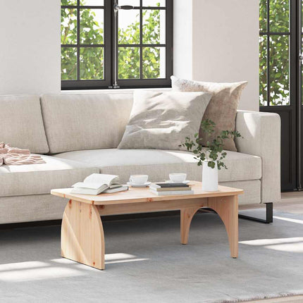 Kaffeebord Naturfärg 80 x 50 x 31 cm Massiv furu