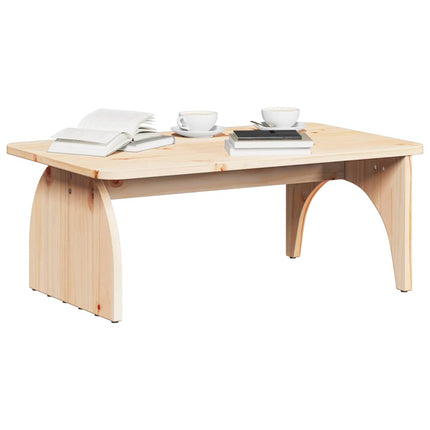 Kaffeebord Naturfärg 80 x 50 x 31 cm Massiv furu