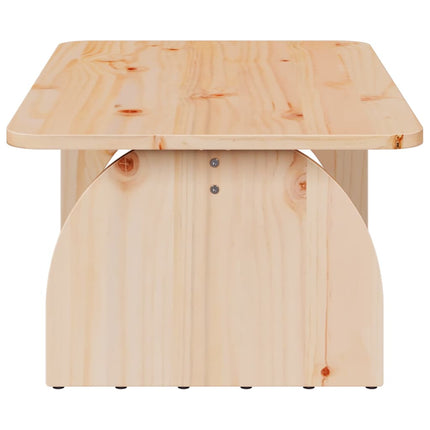 Kaffeebord Naturfärg 80 x 50 x 31 cm Massiv furu
