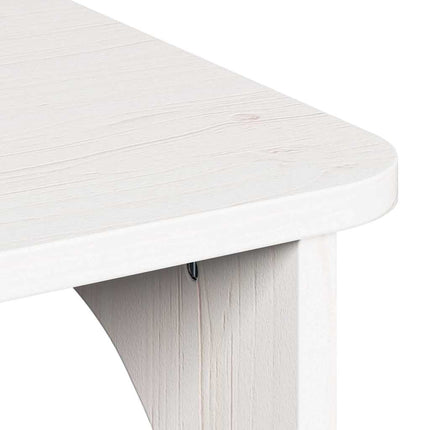 Kaffeebord Vit 80 x 50 x 31 cm Massiv furu