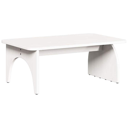 Kaffeebord Vit 80 x 50 x 31 cm Massiv furu