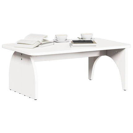 Kaffeebord Vit 80 x 50 x 31 cm Massiv furu