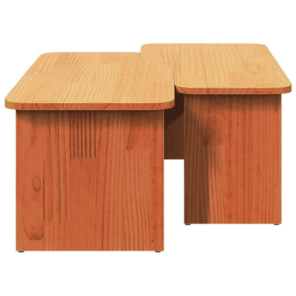 Kaffeebord 2 pcs Vaxbrun Massiv furu