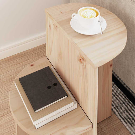 Kaffeebord Naturfärg 50 x 40 x 50 cm Massiv furu