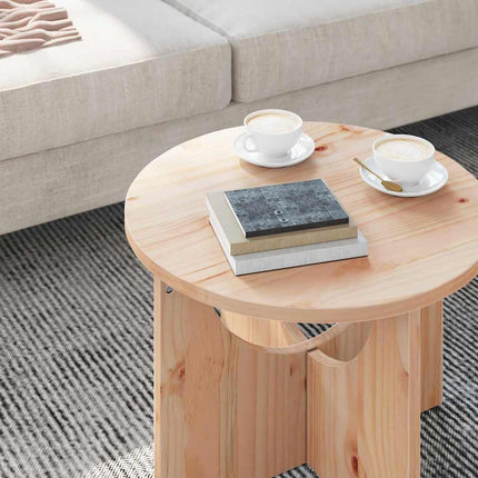 Kaffeebord Naturfärg 50 x 50 x 35 cm Massiv furu
