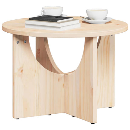 Kaffeebord Naturfärg 50 x 50 x 35 cm Massiv furu