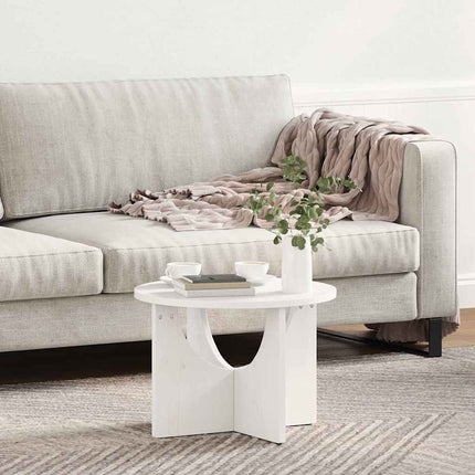 Kaffeebord Vit 50 x 50 x 35 cm Massiv furu