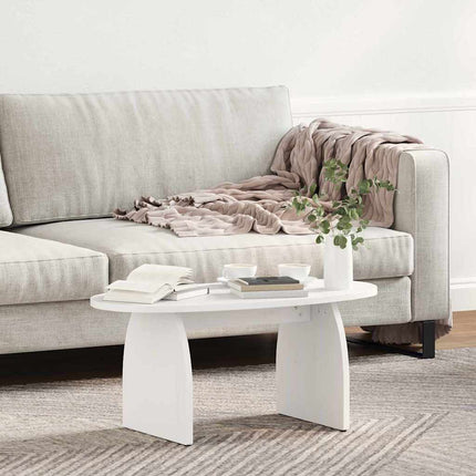 Kaffeebord Vit 80 x 40 x 35 cm Massiv furu
