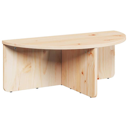 Kaffeebord 2 st Naturfärg 79 x 39,5 x 40 cm Massiv furu