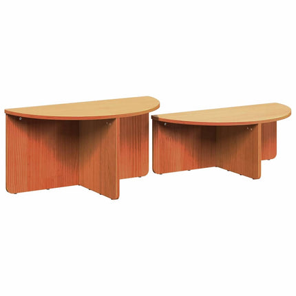 Kaffeebord 2 pcs Vaxbrun Massiv furu