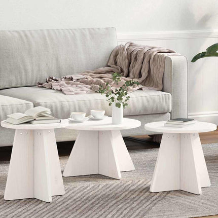 Kaffeebord 3 pcs Vit