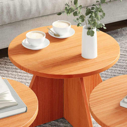 Kaffeebord 3 pcs Vaxbrun