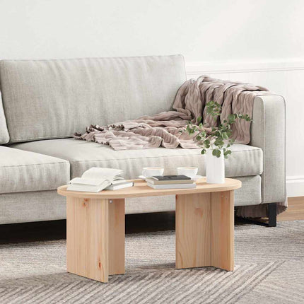 Kaffeebord Naturfärg 80 x 39,5 x 35 cm Massivt tallträ