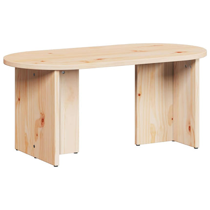 Kaffeebord Naturfärg 80 x 39,5 x 35 cm Massivt tallträ