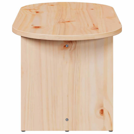 Kaffeebord Naturfärg 80 x 39,5 x 35 cm Massivt tallträ
