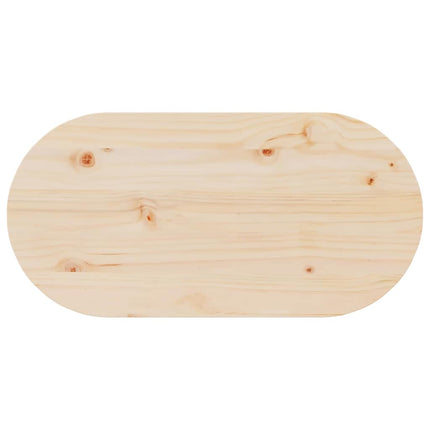 Kaffeebord Naturfärg 80 x 39,5 x 35 cm Massivt tallträ