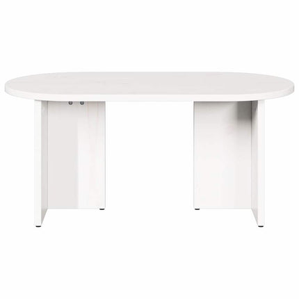 Kaffeebord Vit 80 x 39,5 x 35 cm Massivt tallträ