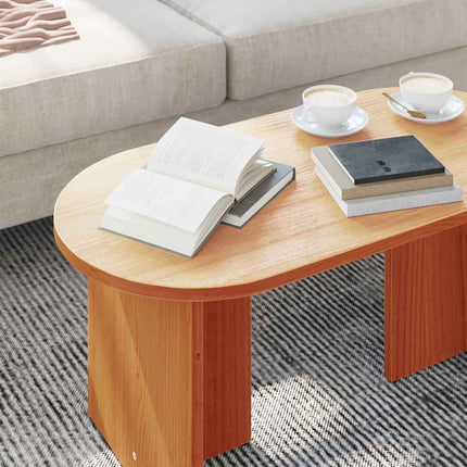Kaffeebord Vaxbrun 80 x 39,5 x 35 cm Massivt tallträ