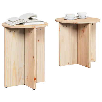 Kaffeebord 2 pcs Naturfärg