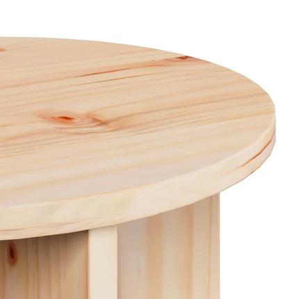 Kaffeebord 2 pcs Naturfärg Massivt tallträ