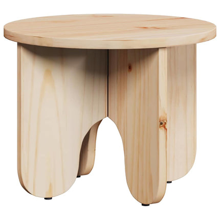 Kaffeebord 2 st Naturfärg 39.5 x 39.5 x 30 cm Massivt tallträ