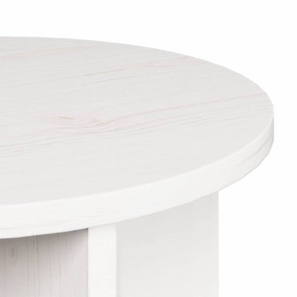 Kaffeebord 2 st Vit 39.5 x 39.5 x 30 cm Massivt tallträ