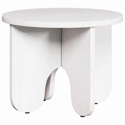 Kaffeebord 2 st Vit 39.5 x 39.5 x 30 cm Massivt tallträ