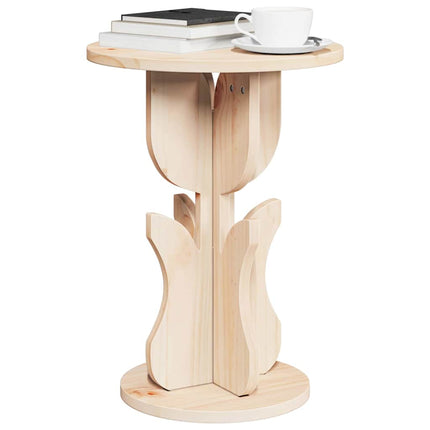 Kaffeebord Naturfärg 39,5 x 39,5 x 53,5 cm Massiv furu