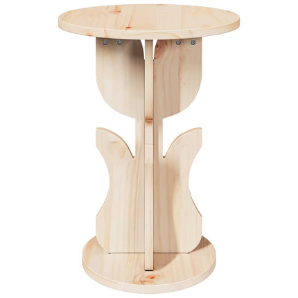 Kaffeebord Naturfärg 39,5 x 39,5 x 53,5 cm Massiv furu
