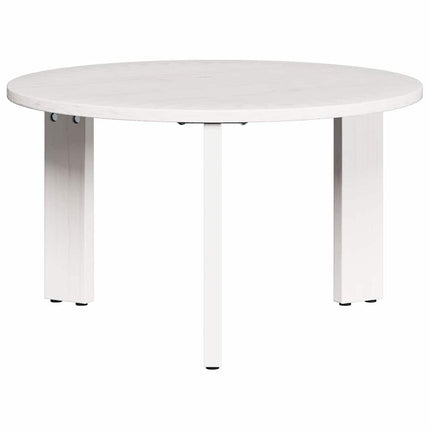 Kaffeebord 2 pcs Vit Massivt tallträ