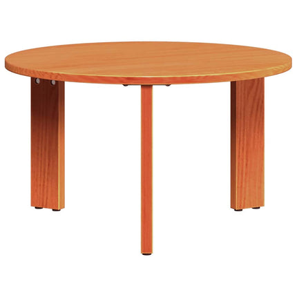 Kaffeebord 2 st Vaxbrun 47,5 x 47,5 x 27 cm Massivt tallträ
