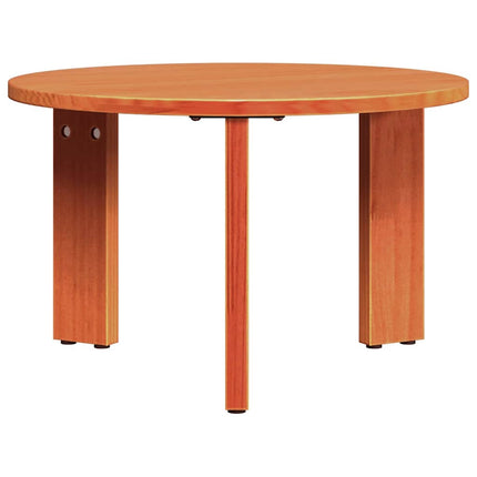 Kaffeebord 2 pcs Vaxbrun Massivt tallträ