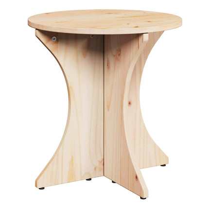 Kaffeebord 2 st Naturfärg 46 x 46 x 47 cm Massiv furu