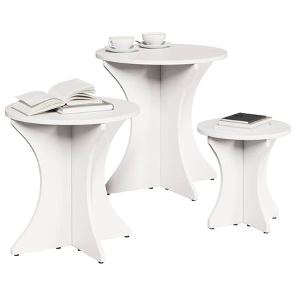 Kaffeebord 3 pcs Vit