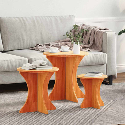 Kaffeebord 3 pcs Vaxbrun