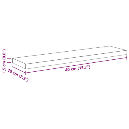 Bokhylla Bräda 3 nivåer 4 st 40 x 10 x 1,5 cm Konstruerat trä