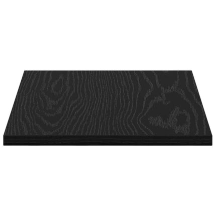 Bokhylla Bräda 4 pcs Svart 40 x 30 x 1,5 cm Konstruerat trä