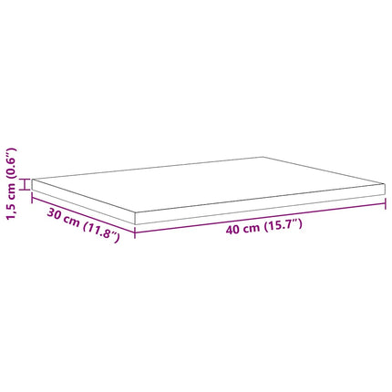 Bokhylla Bräda 4 pcs Svart 40 x 30 x 1,5 cm Konstruerat trä