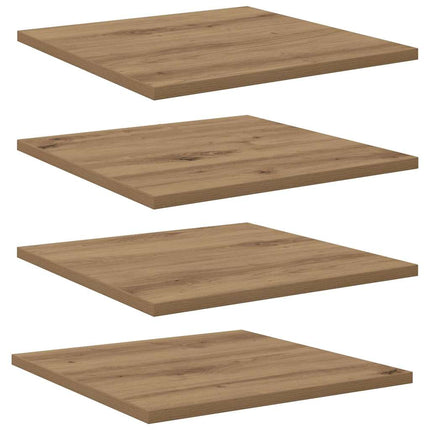 Bokhylla Bräda 4 pcs Brun 40 x 40 x 1,5 cm Konstruerat trä