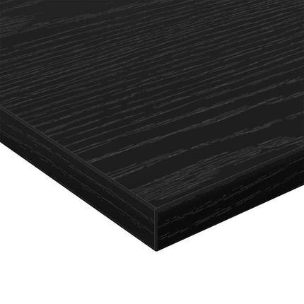 Bokhylla Bräda 4 pcs Svart 60 x 30 x 1,5 cm Konstruerat trä